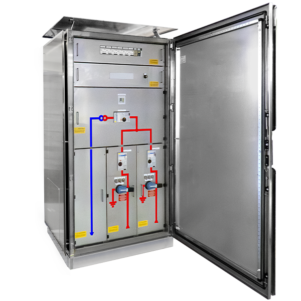 quadri elettrici di distribuzione a 1000 vca per gli impianti ccs quadro abbassatore da esterno in acciaio inox2